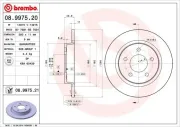 Bremsscheibe BREMBO 08.9975.21