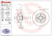 Bremsscheibe BREMBO 08.A141.17