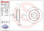 Bremsscheibe BREMBO 08.A273.11