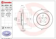 Bremsscheibe BREMBO 08.A534.31