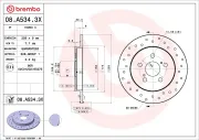 Bremsscheibe BREMBO 08.A534.3X