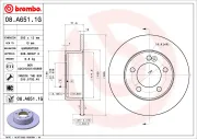 Bremsensatz, Scheibenbremse Hinterachse BREMBO KT 10 037