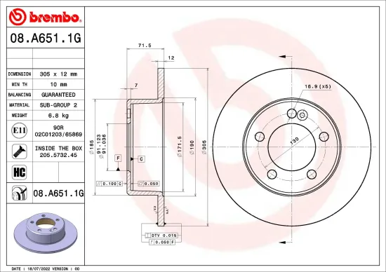 Bremsensatz, Scheibenbremse Hinterachse BREMBO KT 10 037 Bild Bremsensatz, Scheibenbremse Hinterachse BREMBO KT 10 037