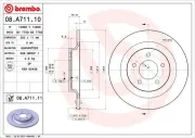 Bremsscheibe Hinterachse BREMBO 08.A711.11