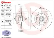 Bremsscheibe BREMBO 08.A753.37