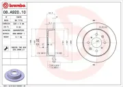 Bremsscheibe BREMBO 08.A920.10