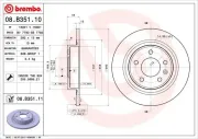 Bremsscheibe BREMBO 08.B351.11