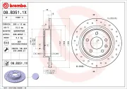 Bremsscheibe BREMBO 08.B351.1X