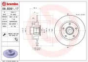 Bremsscheibe BREMBO 08.B391.17