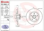 Bremsscheibe BREMBO 08.B395.27