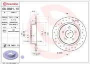 Bremsscheibe BREMBO 08.B601.1X