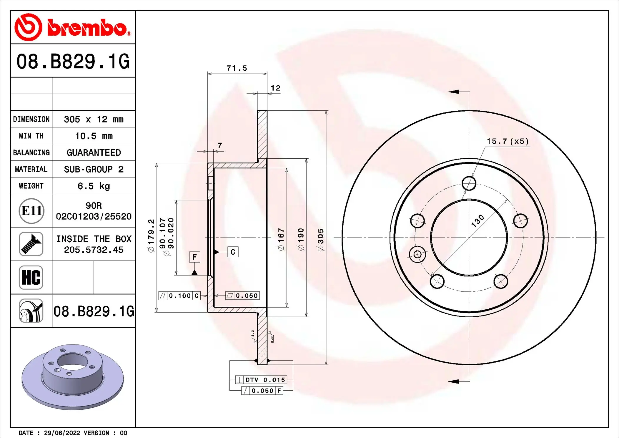 Bremsensatz, Scheibenbremse Hinterachse BREMBO KT 10 036