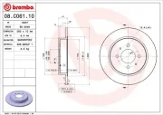 Bremsscheibe BREMBO 08.C061.10