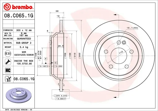 Bremsensatz, Scheibenbremse BREMBO KT 10 032 Bild Bremsensatz, Scheibenbremse BREMBO KT 10 032