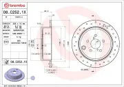 Bremsscheibe BREMBO 08.C252.1X