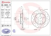 Bremsscheibe BREMBO 08.C653.1X