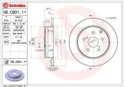 Bremsscheibe BREMBO 08.C931.11