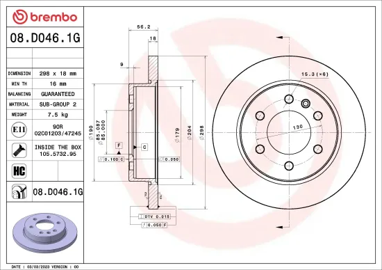 Bremsensatz, Scheibenbremse Hinterachse BREMBO KT 10 056 Bild Bremsensatz, Scheibenbremse Hinterachse BREMBO KT 10 056