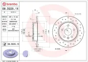 Bremsscheibe BREMBO 08.D225.1X