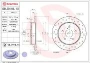 Bremsscheibe BREMBO 08.D418.1X