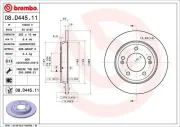 Bremsscheibe BREMBO 08.D445.11