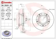 Bremsscheibe BREMBO 08.D505.20