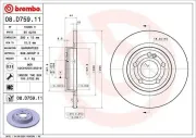 Bremsscheibe BREMBO 08.D759.11