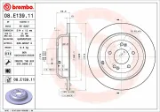 Bremsscheibe BREMBO 08.E139.11