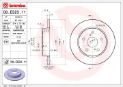 Bremsscheibe Hinterachse BREMBO 08.E523.11