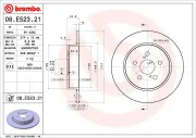 Bremsscheibe Hinterachse BREMBO 08.E523.21