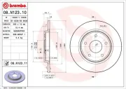 Bremsscheibe BREMBO 08.N123.11