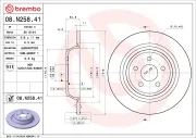 Bremsscheibe Hinterachse BREMBO 08.N258.41