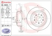 Bremsscheibe Hinterachse BREMBO 08.N353.11