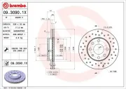 Bremsscheibe Vorderachse BREMBO 09.3090.1X