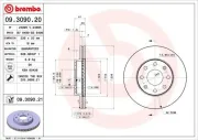 Bremsscheibe Vorderachse BREMBO 09.3090.21