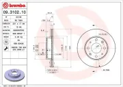 Bremsscheibe BREMBO 09.3102.10