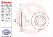 Bremsscheibe BREMBO 09.3125.10