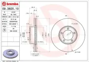 Bremsscheibe Vorderachse BREMBO 09.3825.10