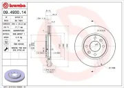 Bremsscheibe Vorderachse BREMBO 09.4930.14