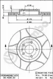 Bremsscheibe BREMBO 09.4939.76