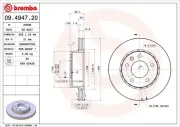 Bremsscheibe BREMBO 09.4947.20