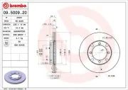 Bremsscheibe Vorderachse BREMBO 09.5009.20