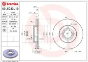 Bremsscheibe BREMBO 09.5033.10