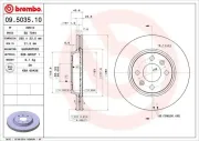 Bremsscheibe BREMBO 09.5035.10