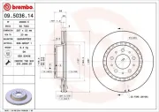 Bremsscheibe BREMBO 09.5036.14