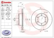 Bremsscheibe Vorderachse BREMBO 09.5173.14