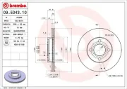 Bremsscheibe Vorderachse BREMBO 09.5343.10