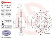 Bremsscheibe Vorderachse BREMBO 09.5390.3X