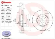 Bremsscheibe BREMBO 09.5568.10