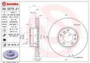 Bremsscheibe Vorderachse BREMBO 09.5579.21